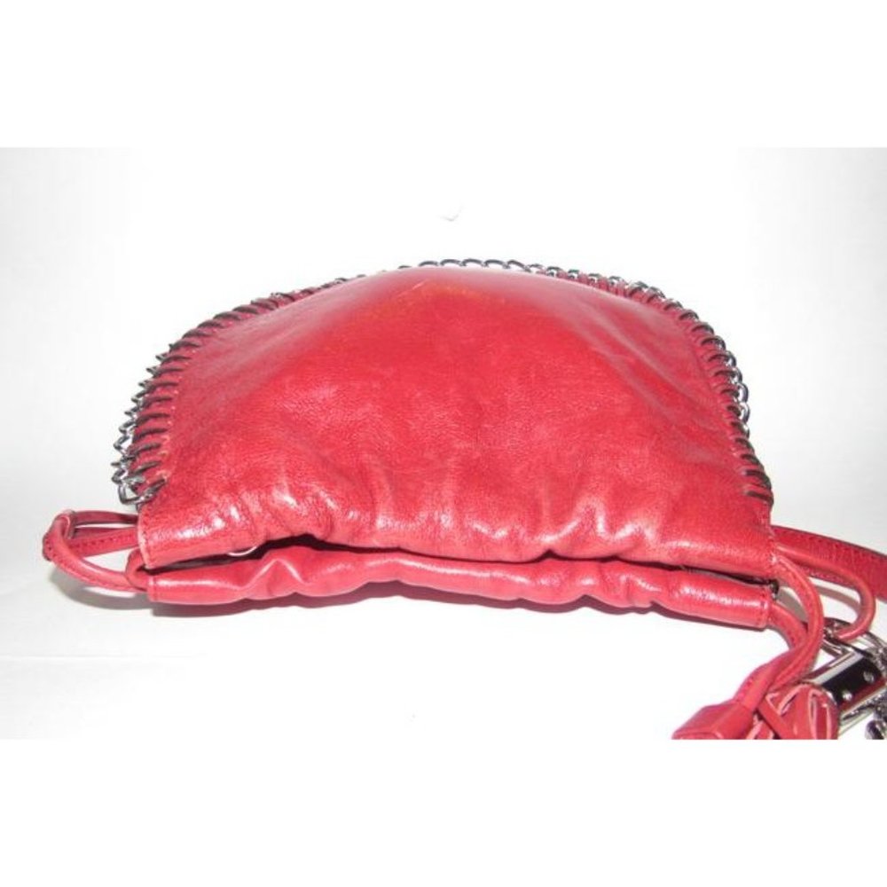 Michael Kors Circular Red Leather Crossbody - Picture 9 of 12